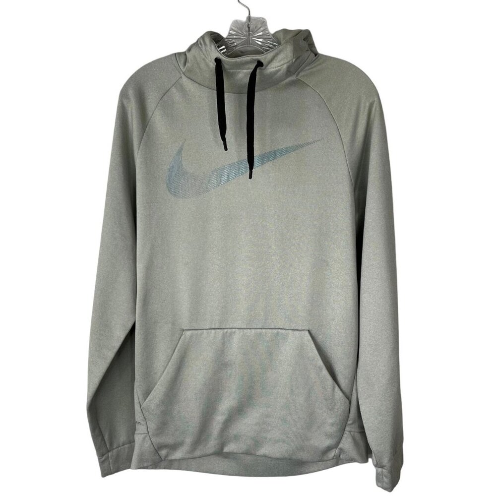 Nike Dri Fit Hoodie Sweatshirt Womens Small Gray Purple Activewear